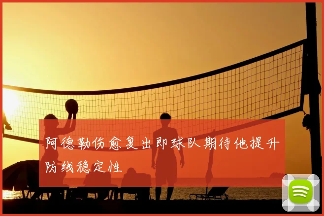 阿德勒伤愈复出即球队期待他提升防线稳定性