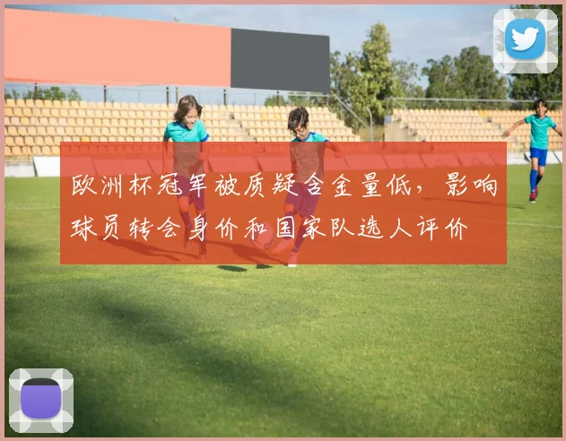 欧洲杯冠军被质疑含金量低,影响球员转会身价和国家队选人评价