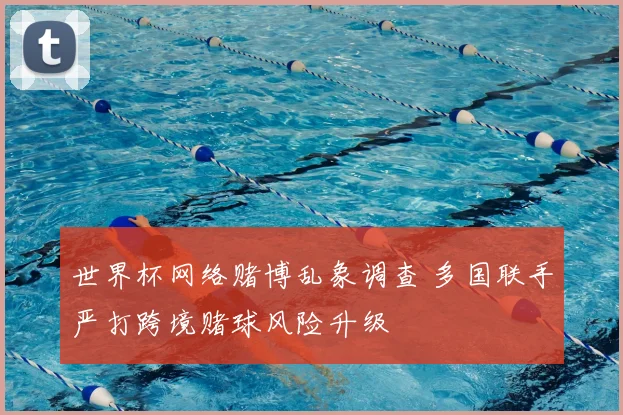 世界杯网络赌博乱象调查 多国联手严打跨境赌球风险升级