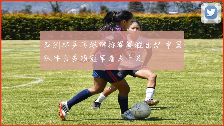 亚洲杯乒乓球锦标赛赛程出炉 中国队冲击多项冠军看点十足